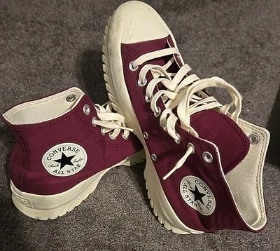 Chuck Taylor All Star Lugged 2.0 Platform High Top 'Mystic Orchid' W10 M8 UK41.5 - Image 1 of 4