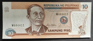 Philippines 1985 Pick-169 10 Pesos Note New (UNC) - Picture 1 of 2