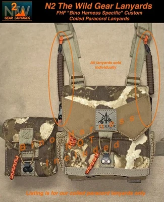  N2 The Wild Gear Lanyards FHF Bino Harness Specific "LANYARDS" (4 colors) - Image 1 of 4