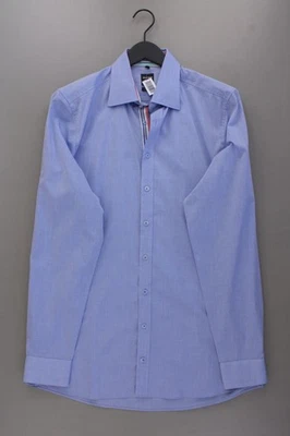 ✨ Olymp camicetta per uomo taglia Hemdgröße 43, XL, 54 blu di cotone ✨ - Immagine 1 di 4