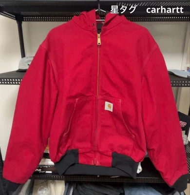Chaqueta Carhartt Active usada talla M roja hecha en EE. UU. Japón - Imagen 1 de 4
