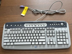 HP Internet KEYBOARD Model SK-2560 Gray Wired Cd/dvd/mp3 - Picture 1 of 12