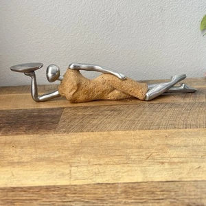 JEWELRY HOLDER Vintage Lady Sculpture Abstract Art Deco - Picture 1 of 5