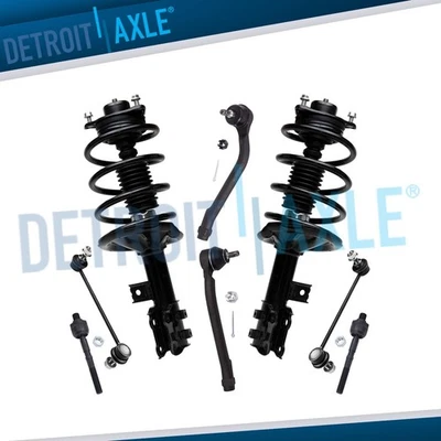 Front Struts w/Coil Spring Sway Bars Tie Rods Kit for 2010 - 2013 Kia Forte Koup - Image 1 of 4