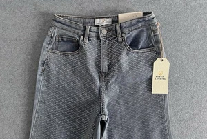 Austin Landing Full Front Rhinestone High Rise Wide Leg Jeans Sz 5 25” Waist - Picture 1 of 19