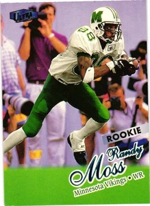 RANDY MOSS RC 1998 FLEER ULTRA #207 ROOKIE VIKINGS PATRIOTS HOF - Picture 1 of 2