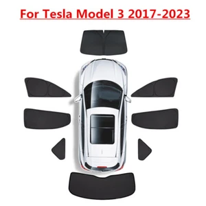 Side Window Glass Sunshade Privacy Light Shade Blind For Tesla Model 3 2017-2023 - Picture 1 of 13