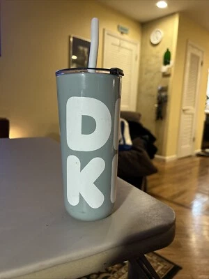 DNKN' Dunkin' Donuts Vaso de Acero Inoxidable Taza Fría Caliente 22oz con Tapa y Pajita Foto 1 de 4