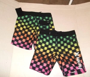 NEW Hurley sz 6 swimsuit boys board shorts swim trunks multicolor adjustable - Picture 1 of 1