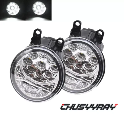 Par de luces antiniebla LED transparentes para Toyota Yaris 2006-2014 parachoques luces de conducción R&L Foto 1 de 4