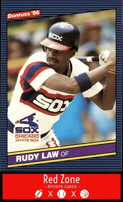 1986 Donruss - #632 Rudy Law NM Set Break. - Image 1 of 2