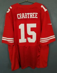 MEN NIKE SAN FRANCISCO 49ERS MICHAEL CRABTREE NFL FOOTBALL SHIRT JERSEY SIZE XL - Picture 1 of 9