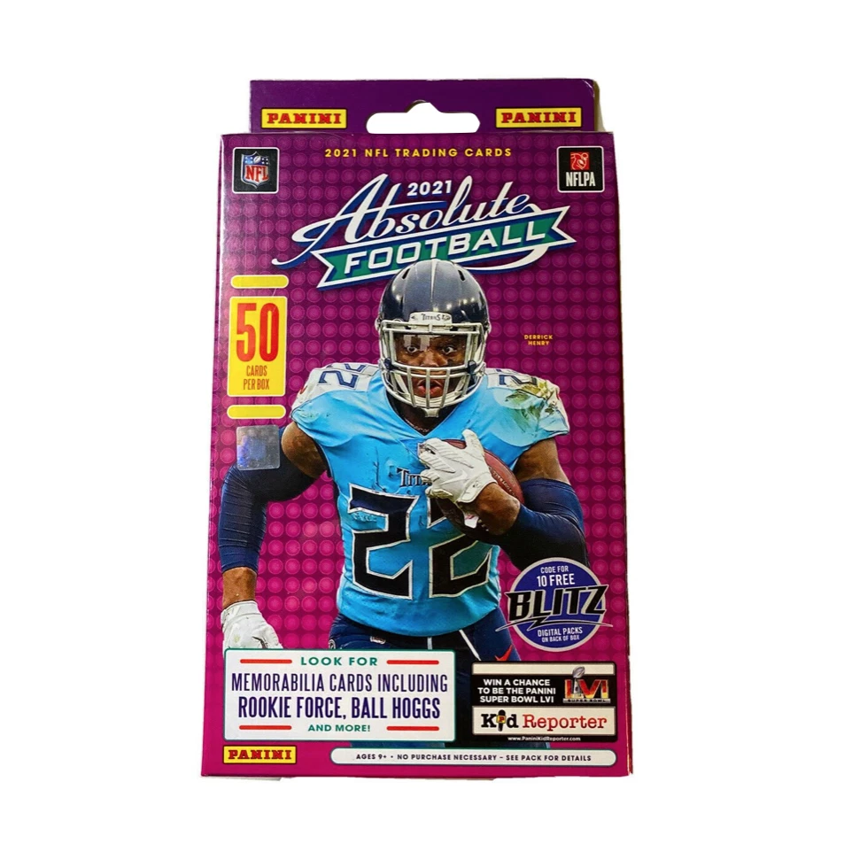 Caja colgante de fútbol Panini Absolute 2021 (paralelos azules) Foto 1 de 1