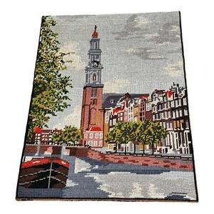Punto de cruz acabado vintage Westertoren Amsterdam 14,5 x 19 - Imagen 1 de 7