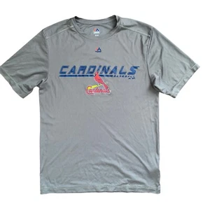 Majestic MLB St.Louis Cardinals Gray Jersey Shirt Size Medium - Picture 1 of 4