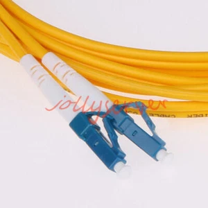 5M Fiber Optic Cable Patch Cord SM 2 core Duplex FC/APC-LC/UPC 9/125 - Afbeelding 1 van 1