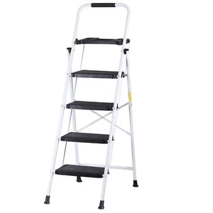 4 Step Ladder Lightweight Folding Step Stool with Wide Anti-Slip Pedal Handgrip - Picture 1 of 14