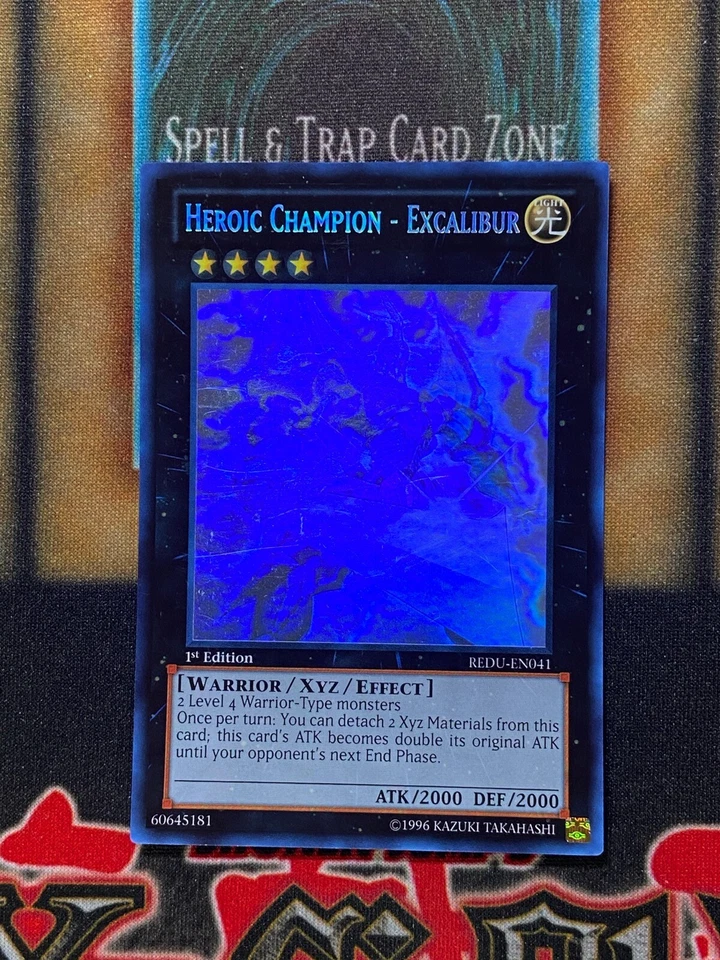 Yugioh Heroic Champion - Excalibur REDU-EN041 Ghost Rare 1st Edition NM - Image 1 of 1