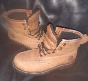 Jesse James Industrial Workwear Stiefel Leder Herren Größe 9 Stahlkappe Mokassinnaht  - Bild 1 von 6