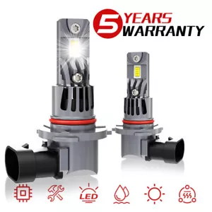 2X Super Bright 9012 LED Headlight Kit High Low Beam Bulbs 3300000LM 6500K White - Bild 1 von 12