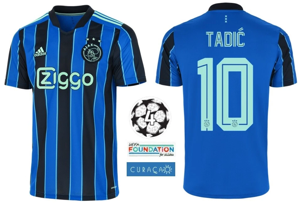 Trikot Adidas Ajax Amsterdam 2021-2022 Away UCL - Tadic 10 I Champions League  - Bild 1 von 2