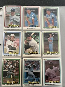 1980s Fleer/Donruss Hall Of Fame Baseball Card Lot (209 Cards NM) - Picture 1 of 24