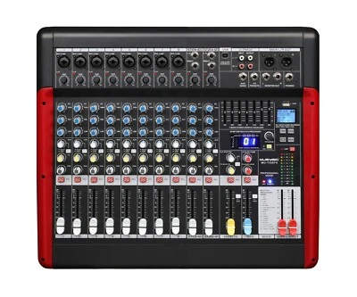 MUSYSIC Professional 12 Channel PA Mixer 24-bit 99 FX USB interface MU-T102fx - Image 1 of 4