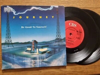 Journey - Be Good To Yourself Double 7” Single Limited Edition CBS Records - Image 1 of 3