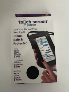Nuevo en Paquete Cartera Pantalla Táctil 6.75" x 4" para Llaves de Teléfono Tarjetas y más Limpio Seguro - Imagen 1 de 3