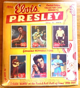 RARE VINTAGE 1998 ELVIS PRESLEY 1956 COLLECTOR CARD MAGNETS SEALED ORIGINAL - Picture 1 of 6