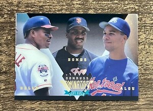 1995 Donruss Dominators Baseball Card #7 Bonds/Alou/Belle 
