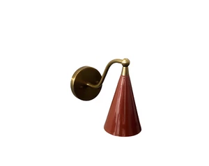 Lampada da parete in ottone grezzo stile moderno metà secolo - Foto 1 di 6