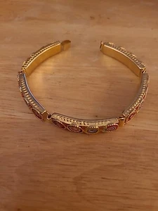 Bracciale Floreale Mosaico Italiano Vintage 7,5 Pollici Senza Marchio - Foto 1 di 13
