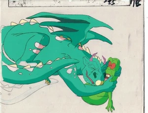 THE REAL GHOSTBUSTERS - Slimer - Animation Cel + Sketch + C of A - IHRE WAHL  - Bild 1 von 3