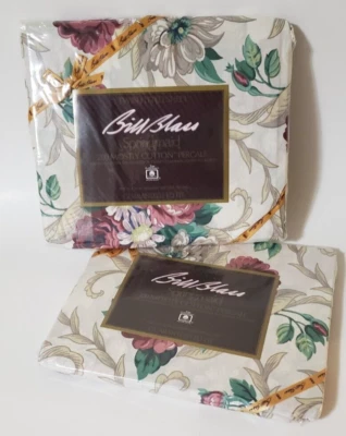 Lot Of 2   Bill Blass  for Springmaid   Twin Fitted Sheets    New In Package - Image 1 of 4