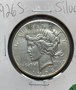 1926 S SILVER PEACE DOLLAR HIGH GRADE COIN U.S. MINT RARE KEY DATE - Picture 1 of 3