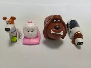 Menge 4 - 2016 Burger King Secret Life of Pets Spielzeug - MAX POPS DUKE GIDGET - Bild 1 von 2
