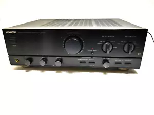 Amplificador integrado estéreo KENWOOD KA-5010 en negro funcionando - Imagen 1 de 11