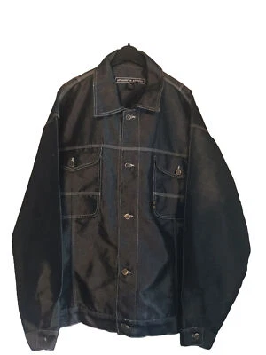 Brooklyn Express Men's Size 2XL Embroidered Trucker Denim Jean Jacket - Image 1 of 4