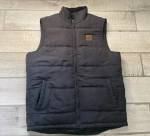 Field & Stream Herren Größe M schwere isolierte schwarze gefütterte Weste durchgehender Reißverschluss - Bild 1 von 6