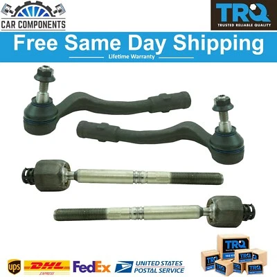 TRQ New Inner & Outer Tie Rod End LH & RH Sides Kit For 2008-2017 Audi A4 - Image 1 of 4
