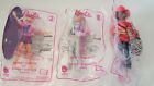 New Unopened Barbie Kids Meal Toys: Surfer, Astronaut, Firefighter (3 In Set)