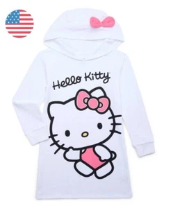 Hello Kitty Girls Hooded Long Sleeve Cosplay Dress Size S (6/6x) TAG LESS. - Picture 1 of 2