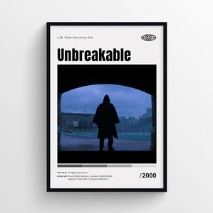 Impresión de póster de película irrompible, arte de pared - sin marco - Imagen 1 de 3