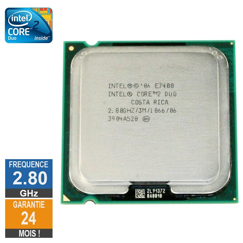 Processeur Intel Core 2 Duo E7400 2.80GHz SLB9Y LGA775 3Mo - Immagine 1 di 1