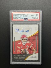 2020 Panini Absolute - PATRICK MAHOMES II - Iconic Ink 10/10 - PSA 8 None Higher