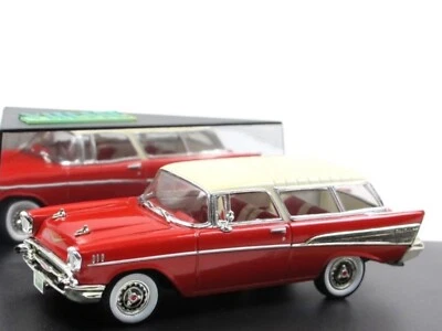 WOW EXTREMADAMENTE RARO Chevrolet Bel Air Nomad Station Wagon 1957 rojo 1:43 Vitesse Foto 1 de 3