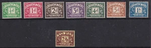 EDVIII 1936 - 1937 POSTAGE DUES SGD19 - SGD26 MOUNTED MINT - Picture 1 of 2