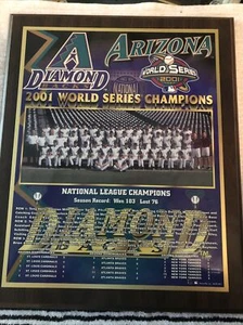 2001 Arizona Diamondbacks World Series Championship Plaque - Picture 1 of 4