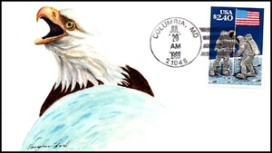 Scott 2419 $2.40 Priority Mail Vaughn Hord Hand Painted FDC 2 Of 8 - Picture 1 of 2